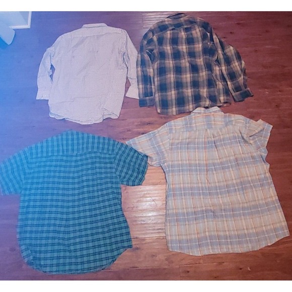 Lot 4 Men's Button-Up Shirts XL Jos A Bank Gant Dockers Redhead - Picture 2 of 6